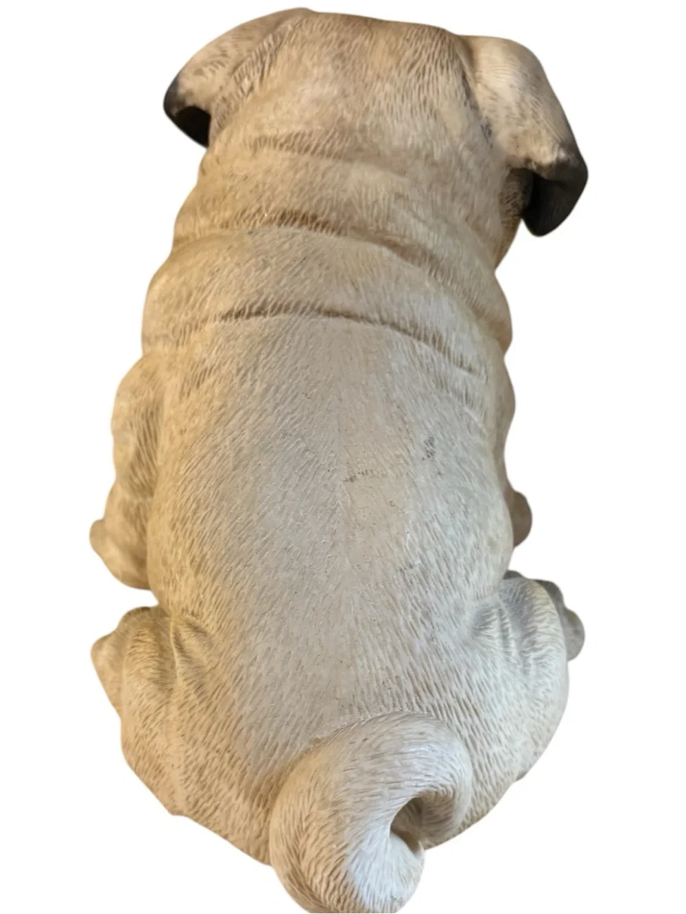 RARE Low #134 Kiyoto Ceramic Pug Figurine - Lifelike Glass Eyes Collectible